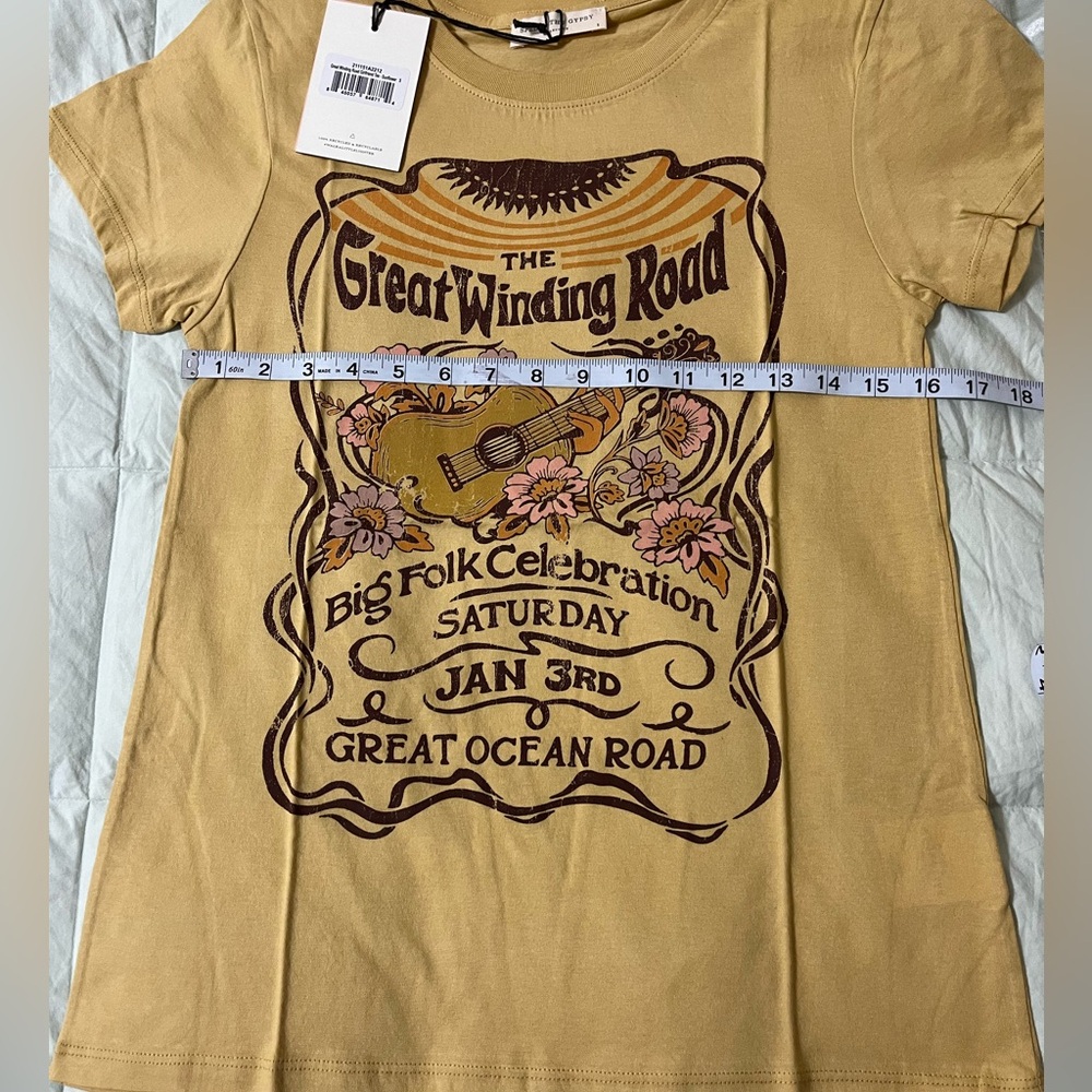 Spell Great Winding Road Tee NWTs Sz Small - Picture 2 of 5